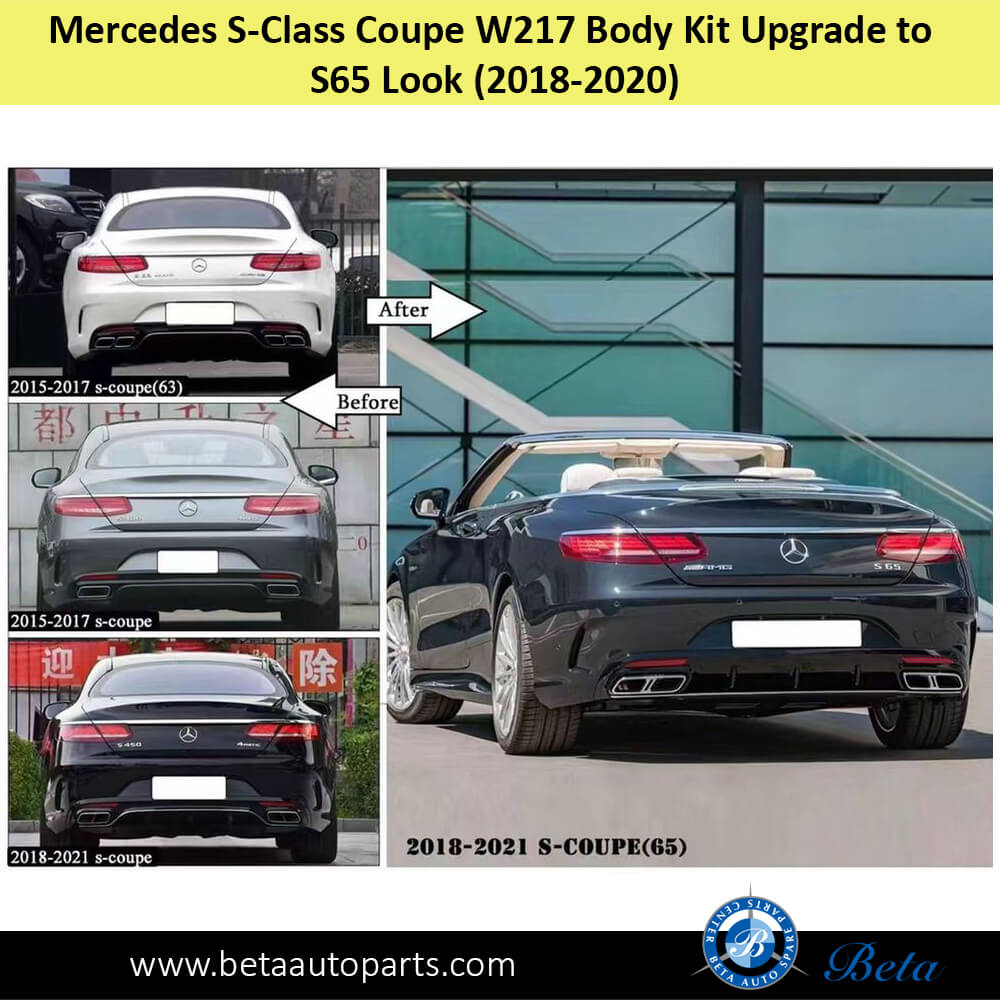 Mercedes S-Class Coupe C217 (2014-2020), Body Kit Upgrade to S65 Look, China Mercedes S-Class Coupe C217 (2014-2020), Body Kit Upgrade to S65 Look, China